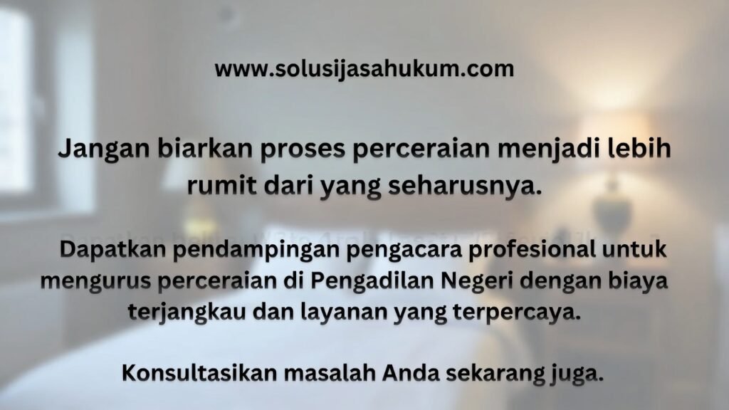 Pengacara Perceraian Pengadilan Negeri